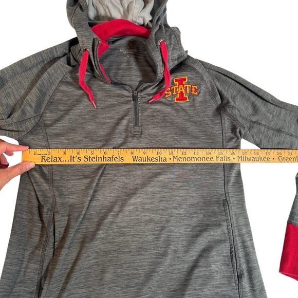 Iowa State Cyclones Colosseum Womens Hooded Pullover Long Sleeve Size Medium - Picture 11 of 16